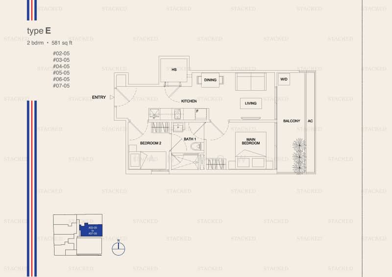 Prime Residence, 41 Lorong 22 Geylang, 2 Bedrooms, 581 sqft, Condominium For Sale, by Ian Low, 500173482 - PropertyGuru.com.sg