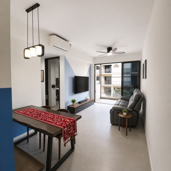 The Watergardens at Canberra, 47 Canberra Drive, 2 Bedrooms, 753 sqft, Condominium For Rent, by Ryan Low, 500173508 - Living Room - PropertyGuru.com.sg