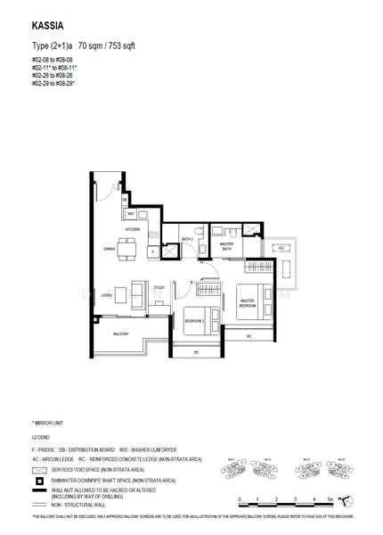 Kassia, 31 Flora Drive, 2 Bedrooms, 753 sqft, Condominium For Sale, by Dennis Lim, 500173544 - (2+1)a - PropertyGuru.com.sg