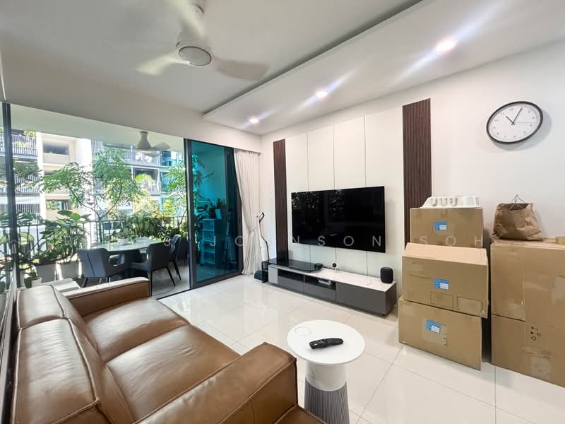 Treasure at Tampines, 1 Tampines Lane, 4 Bedrooms, 1,367 sqft, Condominium For Rent, by Regis Johnson Soh, 500173585 - Living Room - PropertyGuru.com.sg