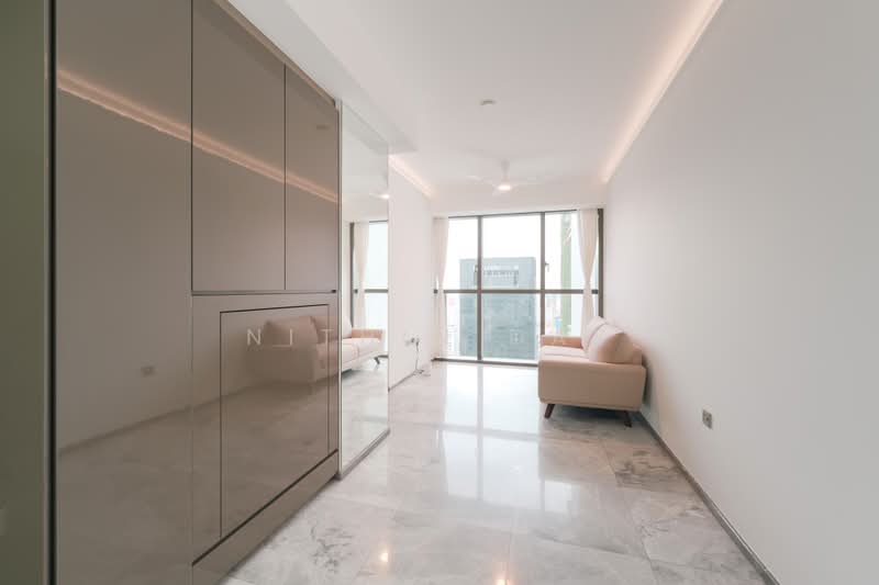 One Bernam, 1 Bernam Street, 1 Bedroom, 463 sqft, Condominium For Rent, by Nithin Das, 500173674 - Living Room - PropertyGuru.com.sg