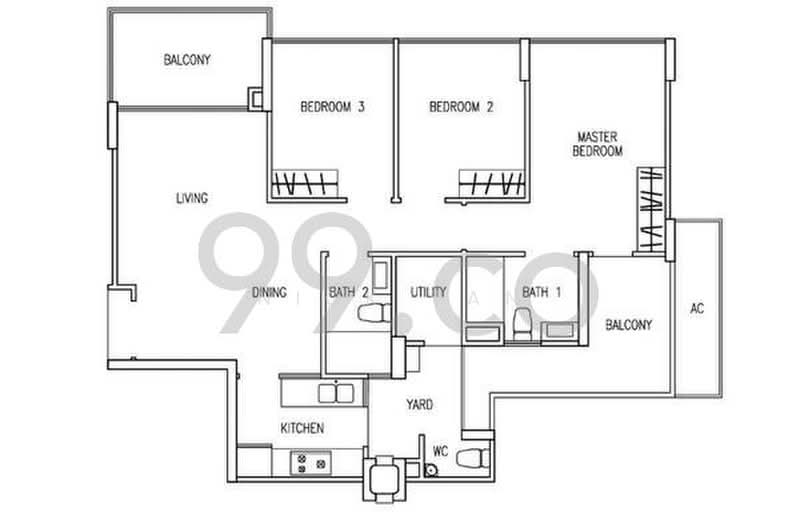 Prive, 37 Punggol Field, 2 Bedrooms, 775 sqft, Executive Condominium For Rent, by Nick Tan, 500173680 - PropertyGuru.com.sg