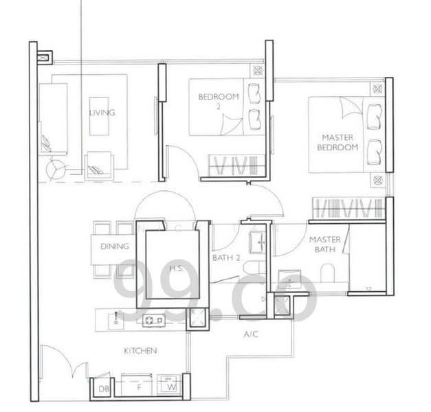 Prive, 37 Punggol Field, 2 Bedrooms, 775 sqft, Executive Condominium For Rent, by Nick Tan, 500173680 - PropertyGuru.com.sg