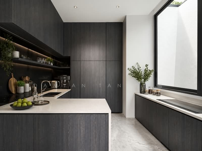 ⭐️JUST TOP BRAND NEW 2.5-STY DETACHED | 1KM OF HENRY PARK PRIMARY SCHOOL | NEAR DOVER MRT & MARKET⭐️, Jalan Kebaya Holland Grove Mount Sinai Moonbeam Henry Park Jelita Istimewa Tenang Tan Boon Chong Pelangi Harum Sampurna Greenleaf Ming Teck Sixth Avenue Namly Lim Tai See Ampang Lotus Lasia Lemon Lily Redwood Maple Fir Cypress Cherry Oak Coronation, 7 Bedrooms, 10,300 sqft, Detached House For Sale, by Damian Tan 陈係赈, 500173689 - Wet Kitchen - PropertyGuru.com.sg
