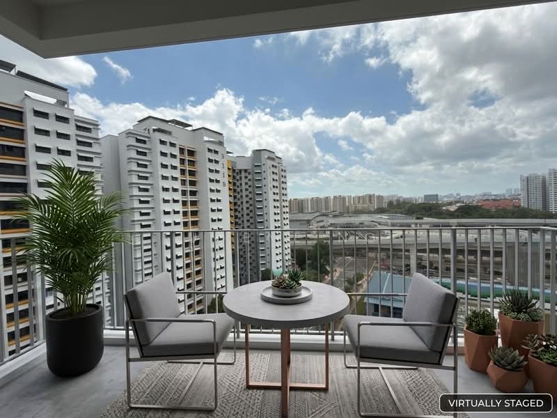 Rivercove Residences EC, 20 Anchorvale Ln, 3 Bedrooms, 904 sqft, Condominium For Sale, by Eugene Ng, 500173735 - Balcony - PropertyGuru.com.sg