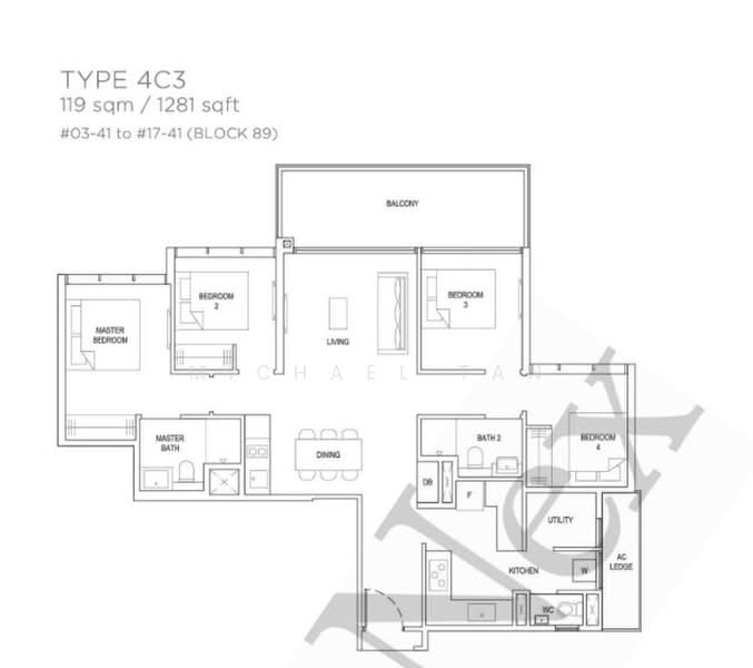 The Florence Residences, 99 Hougang Avenue 2, 4 Bedrooms, 1,281 sqft, Condominium For Sale, by Michael Tan, 500173764 - PropertyGuru.com.sg