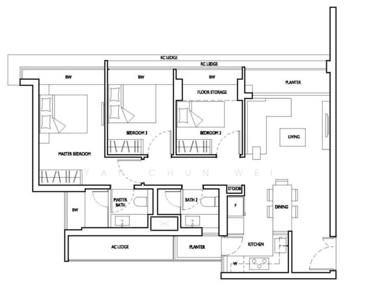 D'Nest, 135 Pasir Ris Grove, 3 Bedrooms, 936 sqft, Condominium For Rent, by Yap Chun Wei, 500173829 - PropertyGuru.com.sg