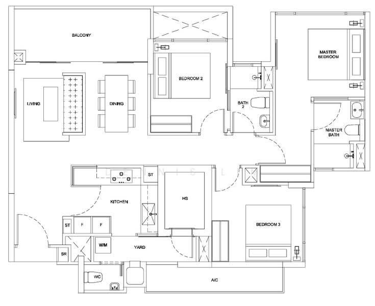 Riversails, 12 Upper Serangoon Crescent, 3 Bedrooms, 1,109 sqft, Condominium For Sale, by Dennis Lim, 500173961 - PropertyGuru.com.sg