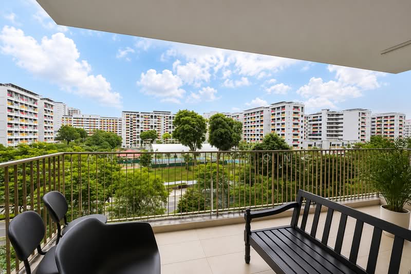 Wandervale, 367 Choa Chu Kang Avenue 3, 3 Bedrooms, 1,130 sqft, Executive Condominium For Sale, by Ang Pei Xiong, 500173983 - Balcony - PropertyGuru.com.sg