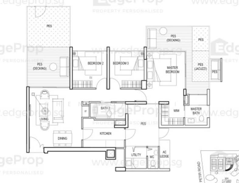 Foresque Residences, 101 Petir Road, 3 Bedrooms, 1,518 sqft, Condominium For Rent, by Chen Hong Iris, 500174018 - PropertyGuru.com.sg