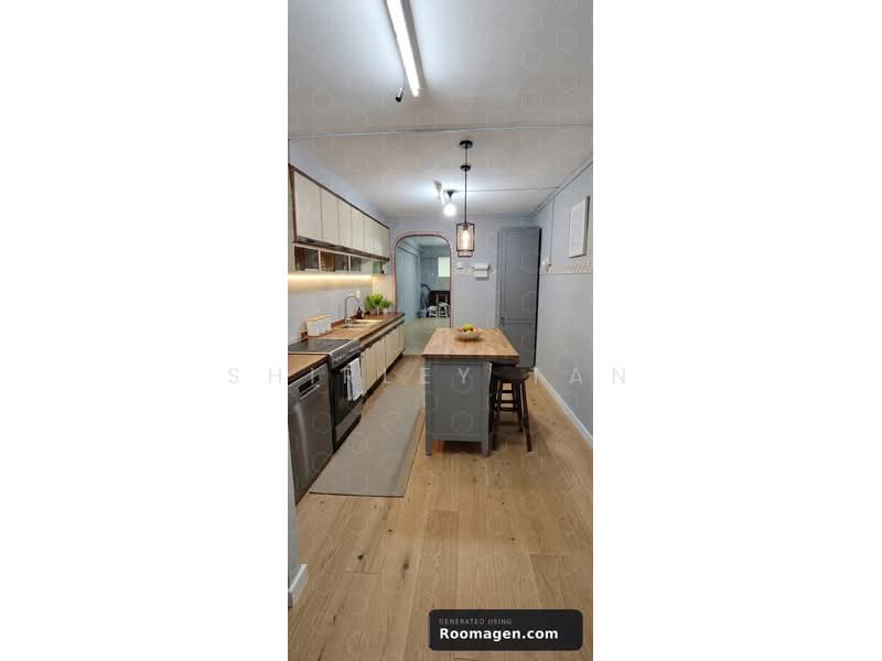 542 Ang Mo Kio Avenue 10, 542 Ang Mo Kio Avenue 10, 2 Bedrooms, 732 sqft, HDB Flat For Sale, by Shirley Tan, 500174026 - Virtual Staging - Kitchen - PropertyGuru.com.sg