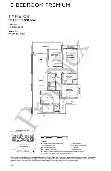 Sceneca Residence, Tanah Merah Kechil Link, 3 Bedrooms, 904 sqft, Condominium For Rent, by Fiona Choong, 500174034 - PropertyGuru.com.sg