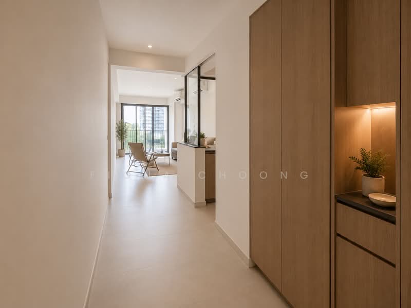 Sceneca Residence, Tanah Merah Kechil Link, 3 Bedrooms, 904 sqft, Condominium For Rent, by Fiona Choong, 500174034 - Corridor - PropertyGuru.com.sg