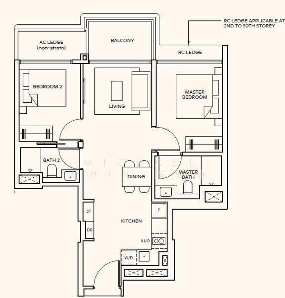 Thomson Reserve, Bright Hill Drive, Ang Mo Kio / Bishan / Thomson, 2 Bedrooms, 678 sqft, Condominium For Sale, by Michael Chin 陈俊雄, 500174046 - PropertyGuru.com.sg