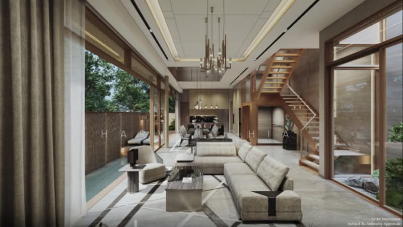 Brand New Semi-detached houses in D15, , 5 Bedrooms, 5,900 sqft, Semi-Detached House For Sale, by Harvey Chia, 500174129 - Living Room - PropertyGuru.com.sg