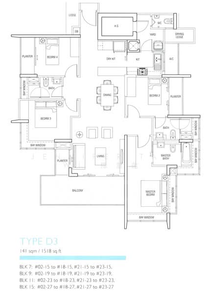 The Parc Condominium, 11 West Coast Walk, 4 Bedrooms, 1,518 sqft, Condominium For Sale, by Jennifer Tan WL 陈慧莲, 500174146 - PropertyGuru.com.sg