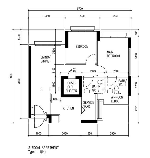 671A Yishun Avenue 4, 671A Yishun Avenue 4, 2 Bedrooms, 732 sqft, HDB Flat For Sale, by Sebs Low, 500174259 - PropertyGuru.com.sg