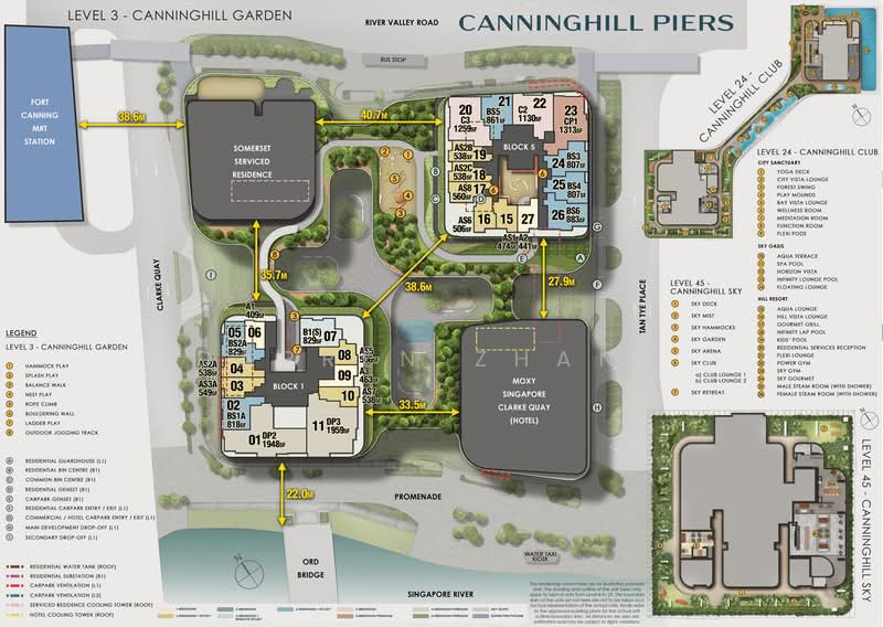 CanningHill Piers, 5 Clarke Quay, 3 Bedrooms, 1,259 sqft, Condominium For Sale, by Darren Zhang, 500174292 - Exterior - PropertyGuru.com.sg