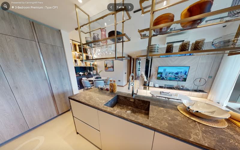CanningHill Piers, 5 Clarke Quay, 3 Bedrooms, 1,259 sqft, Condominium For Sale, by Darren Zhang, 500174292 - Kitchen - PropertyGuru.com.sg