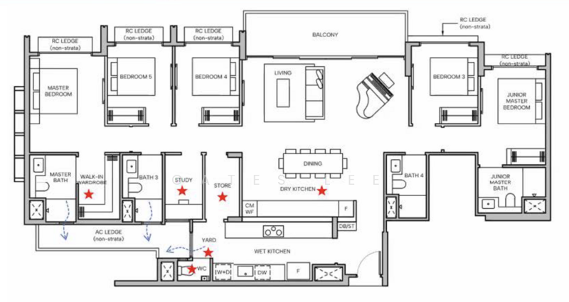 Hudson Place Residences, , 5 Bedrooms, 1,765 sqft, Condominium For Sale, by Gates Lee, 500174302 - PropertyGuru.com.sg