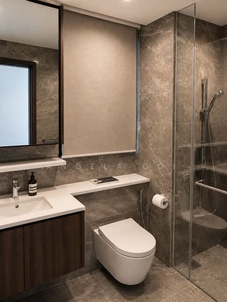 Lentor Modern, 3 Lentor Central, 3 Bedrooms, 969 sqft, Condominium For Sale, by Angela Ooi, 500174496 - Bathroom - PropertyGuru.com.sg