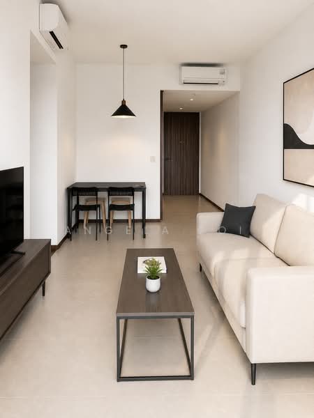 Lentor Modern, 3 Lentor Central, 3 Bedrooms, 969 sqft, Condominium For Sale, by Angela Ooi, 500174496 - Living Room - PropertyGuru.com.sg