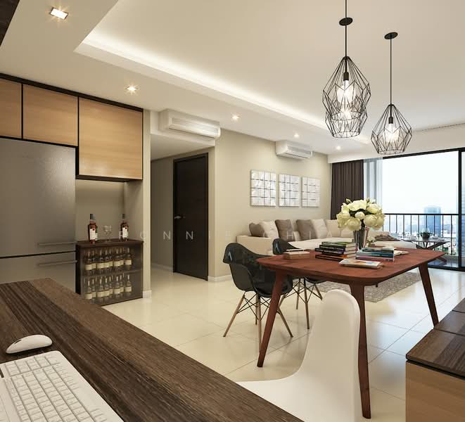 Heron Bay, 51 Upper Serangoon View, 4 Bedrooms, 1,281 sqft, Executive Condominium For Sale, by Ronnie Chia, 500174575 - Living Room - PropertyGuru.com.sg