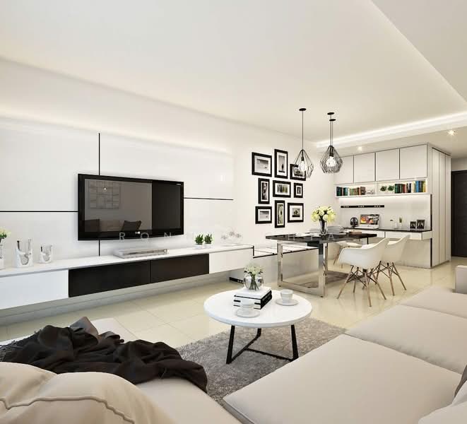 Heron Bay, 51 Upper Serangoon View, 4 Bedrooms, 1,281 sqft, Executive Condominium For Sale, by Ronnie Chia, 500174575 - Living Room - PropertyGuru.com.sg