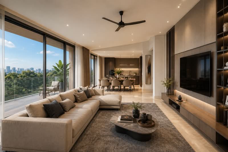 Freehold! 1KM to Ai Tong, Catholic High, , 4 Bedrooms, 1,313 sqft, Apartment For Sale, by Jax Tan, 500174581 - Living Room - PropertyGuru.com.sg