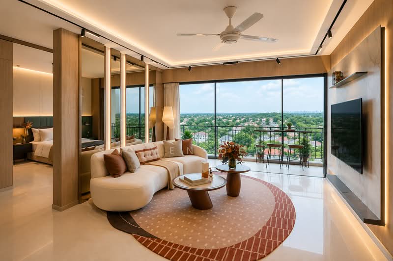 PENRITH, Margaret Drive, 2 Bedrooms, 614 sqft, Condominium For Sale, by Steven Deng, 500174676 - Living Room - PropertyGuru.com.sg
