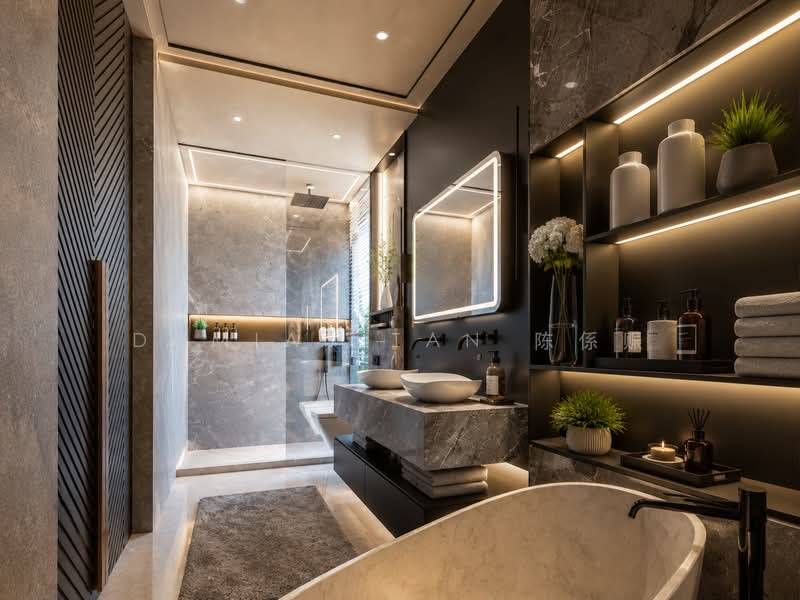 ⭐️RARE BRAND NEW DETACHED WITHIN 1 KM OF NYPS & RGPS | NEAR TAN KAH KEE MRT, BOTANIC GARDEN & MKT⭐️, Duchess Avenue Coronation Princess Of Wales King's Queen's Prince Duke's Tan Kim Cheng Kingsmead, 7 Bedrooms, 9,346 sqft, Detached House For Sale, by Damian Tan 陈係赈, 500174702 - Bathroom - PropertyGuru.com.sg