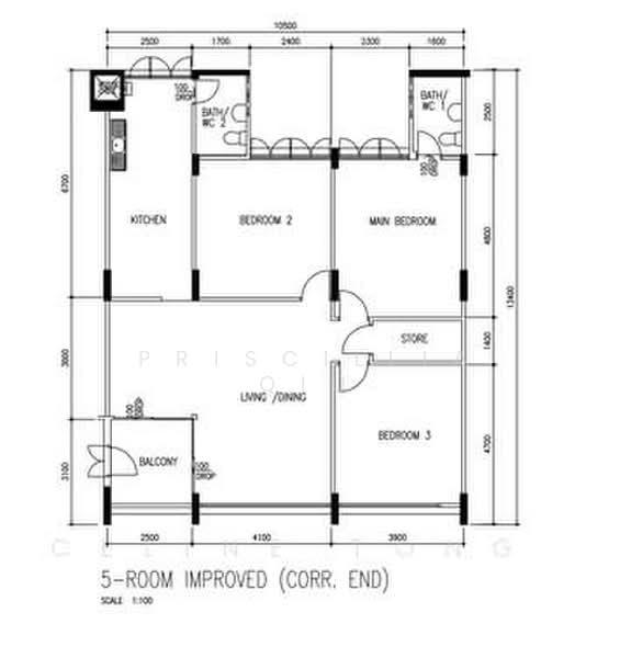 805 Yishun Ring Road, 805 Yishun Ring Road, 3 Bedrooms, 1,313 sqft, HDB Flat For Sale, by Priscillia Qiu, 500174788 - PropertyGuru.com.sg