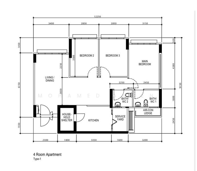 17B MacPherson Residency, 17B Circuit Road, 3 Bedrooms, 1,001 sqft, HDB Flat For Sale, by Mohamed Ameen, 500174843 - PropertyGuru.com.sg
