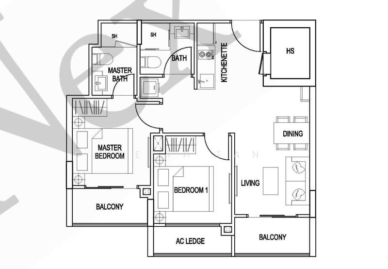 Kensington Square, 2 Jalan Lokam, 2 Bedrooms, 614 sqft, Apartment For Sale, by Keith Tan, 500174928 - PropertyGuru.com.sg