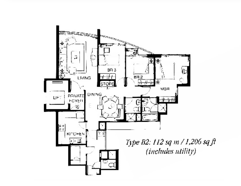 Palm Gardens, 2A Hong San Walk, 3 Bedrooms, 1,206 sqft, Condominium For Sale, by Wendy Ng, 500174938 - PropertyGuru.com.sg