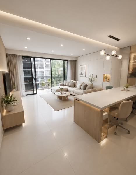 Bellewaters, 29 Anchorvale Crescent, 4 Bedrooms, 1,335 sqft, Executive Condominium For Sale, by Skyes Pan, 500174982 - Living Room - PropertyGuru.com.sg