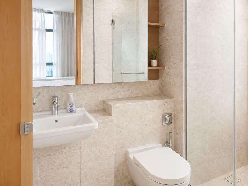 Soleil @ Sinaran, 6 Sinaran Drive, 2 Bedrooms, 958 sqft, Condominium For Sale, by Vikki Tear, 500174985 - Bathroom - PropertyGuru.com.sg