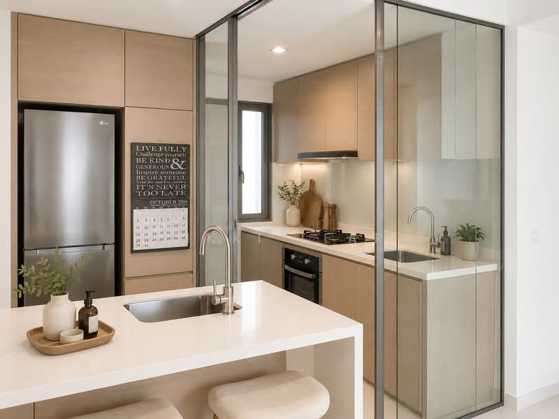 Centro Residences, 59 Ang Mo Kio Avenue 8, 2 Bedrooms, 818 sqft, Condominium For Sale, by Vikki Tear, 500174999 - Kitchen - PropertyGuru.com.sg