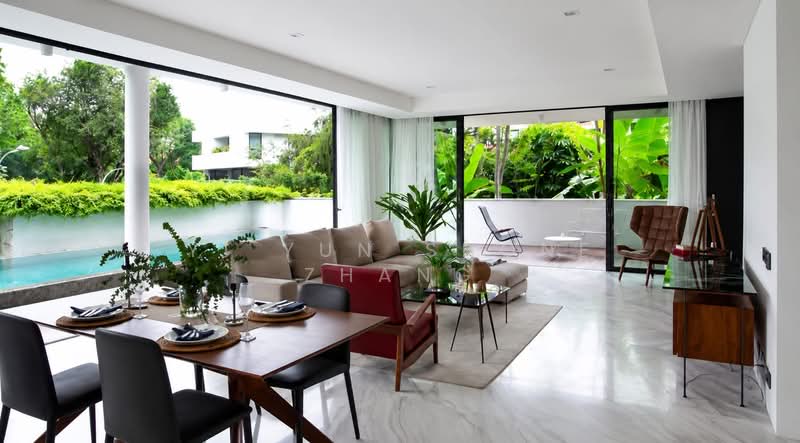Holland Village MRT, 29 Oei Tiong Ham Park Residences, Six Avenue, Botanic Garden, Bukit Timah, Oei Tiong Ham Park, 4 Bedrooms, 4,822 sqft, Cluster House For Rent, by Yi Yun Shone Zhang, 500175050 - Living Room - PropertyGuru.com.sg