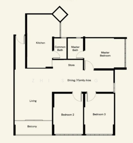 Neptune Court, 1 Marine Vista, 3 Bedrooms, 1,270 sqft, Apartment For Sale, by Zhi Sheng, 500175086 - PropertyGuru.com.sg