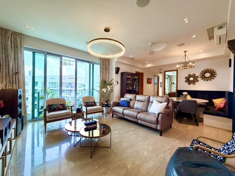 Caribbean at Keppel Bay, 44 Keppel Bay Drive, 3 Bedrooms, 1,356 sqft, Condominium For Sale, by Thea Ng, 500175101 - Living Room - PropertyGuru.com.sg