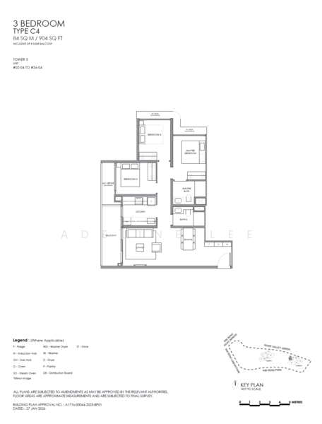 River Modern, River Galley Green, 2 Bedrooms, 538 sqft, Condominium For Sale, by Adeline Lee, 500175116 - PropertyGuru.com.sg