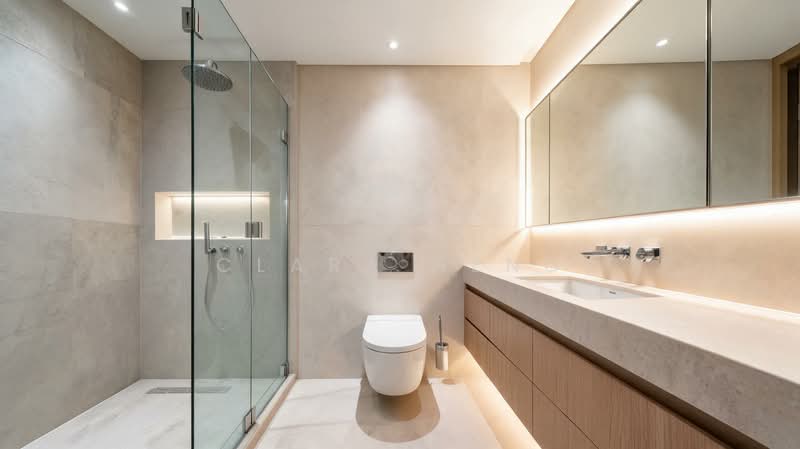 Blossoms By The Park, 9 Slim Barracks Rise, 3 Bedrooms, 1,076 sqft, Condominium For Sale, by Clara Heng, 500175165 - Bathroom - PropertyGuru.com.sg