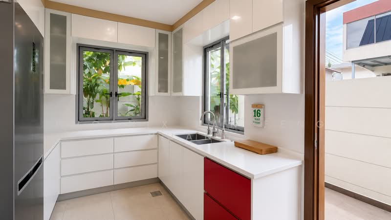 Freehold Wide Frontage Semi-D With Basement, Lift & 6 Ensuites near Serangoon Garden Circles, , 7 Bedrooms, 5,880 sqft, Semi-Detached House For Sale, by Phoenix Tan Feng Huang, 500175204 - Kitchen - PropertyGuru.com.sg