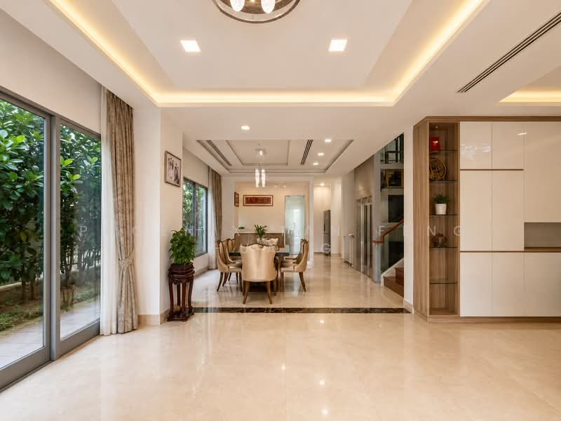 Freehold Wide Frontage Semi-D With Basement, Lift & 6 Ensuites near Serangoon Garden Circles, , 7 Bedrooms, 5,880 sqft, Semi-Detached House For Sale, by Phoenix Tan Feng Huang, 500175204 - Dining Room - PropertyGuru.com.sg