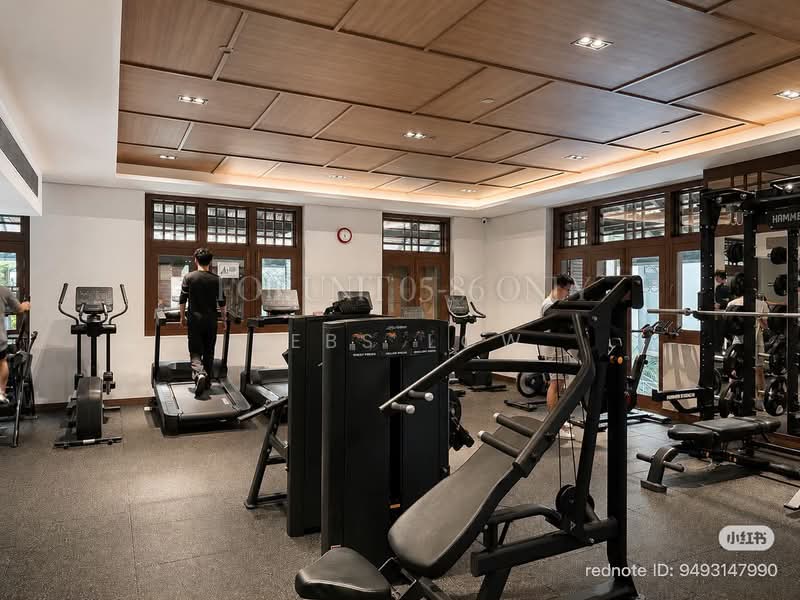 Sophia Hills, 5 Mount Sophia, Studio, 200 sqft, Condominium For Rent, by Sebs Low, 500175207 - Gym - PropertyGuru.com.sg