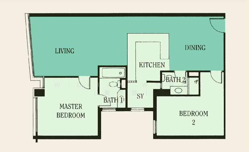 UE Square, 207 River Valley Road, 2 Bedrooms, 1,163 sqft, Apartment For Rent, by William Wong (黃杰胜), 500175219 - PropertyGuru.com.sg