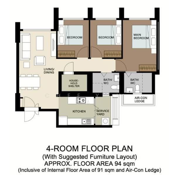 114A Plantation Crescent, 114A Plantation Crescent, 1 Bedroom, 100 sqft, HDB Flat For Rent, by Chee Yun Xuan, 500175386 - PropertyGuru.com.sg