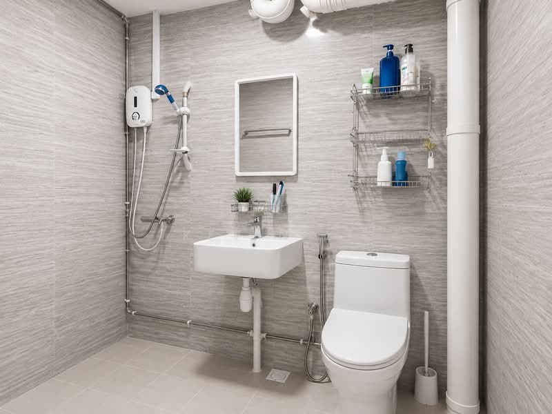 880 Woodlands Street 82, 880 Woodlands Street 82, 3 Bedrooms, 1,130 sqft, HDB Flat For Sale, by Kevin Li, 500175452 - Bathroom - PropertyGuru.com.sg