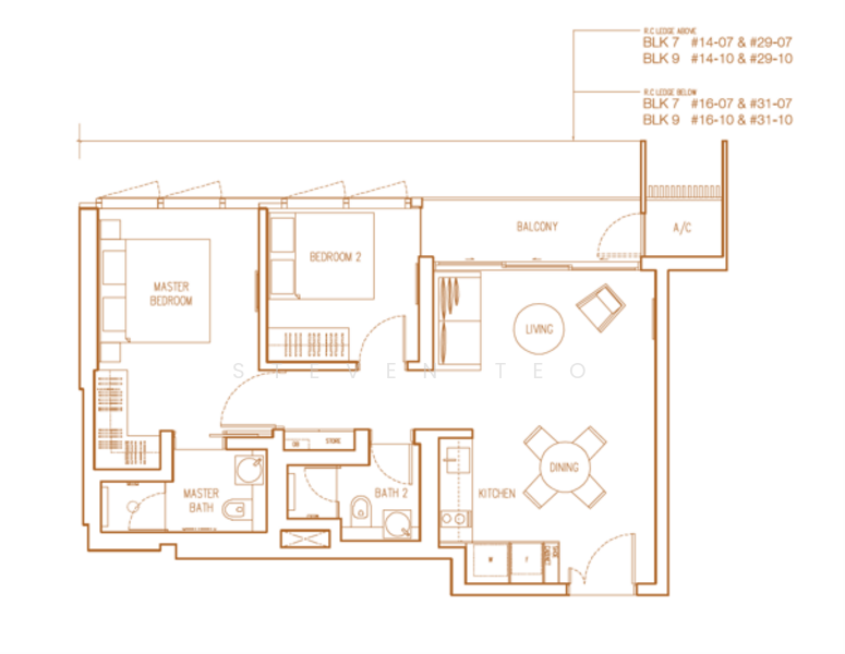 Echelon, 9 Alexandra View, 2 Bedrooms, 732 sqft, Condominium For Sale, by Steven Teo, 500175543 - PropertyGuru.com.sg